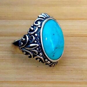 $76 Estate Ring  Sterling Silver  Marked TMA Barse 925   Size 10